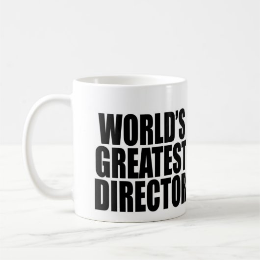 Der bestste Direktor der Welt Kaffeetasse (Links)