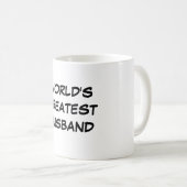 Der bestste Ehemann-" Tasse "der Welt (VorderseiteRechts)