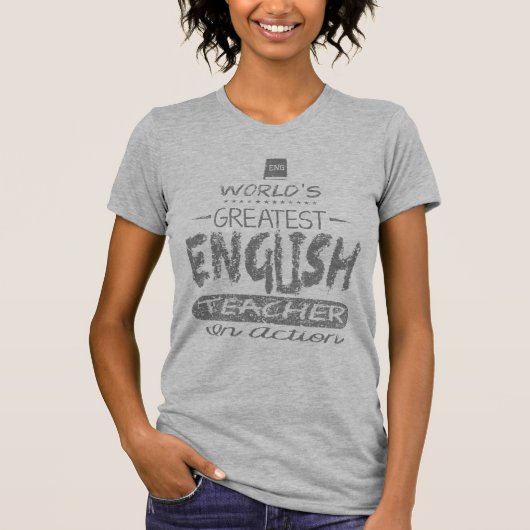 Der bestste englische Lehrer der Welt T-Shirt (Vorderseite)