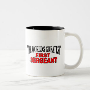 Der bestste erste Sergeant der Welt Zweifarbige Tasse