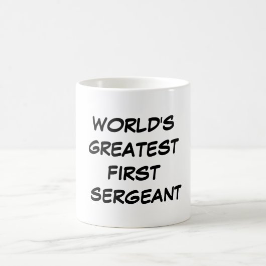Der bestste erste Sergeant" Tasse "der Welt (Mittel)