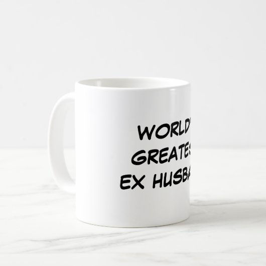 Der bestste ex Ehemann-" Tasse "der Welt (Vorderseite Links)