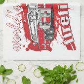 Der bestste Feuerwehrmann der Welt Handtuch (Gefaltet)