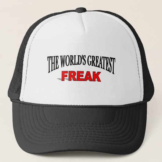 Der bestste Freak der Welt Truckerkappe (Vorderseite)