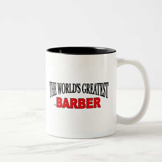 Der bestste Friseur der Welt Zweifarbige Tasse (Rechts)