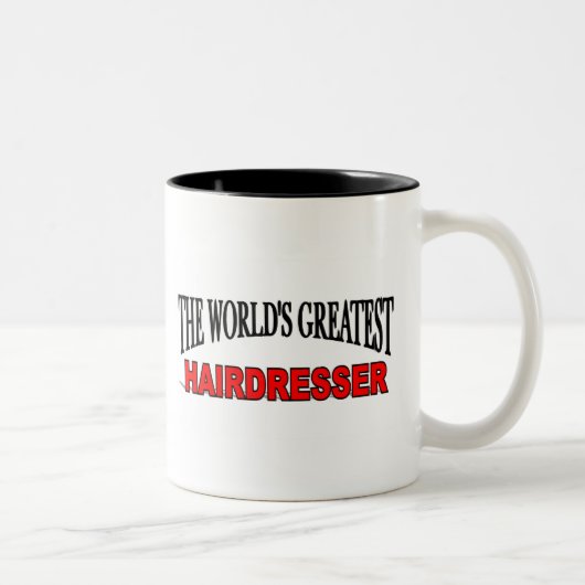 Der bestste Friseur der Welt Zweifarbige Tasse (Rechts)