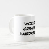 Der bestste Friseur-" Tasse "der Welt (Vorderseite Links)