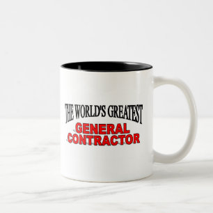 Der bestste General Contractor der Welt Zweifarbige Tasse