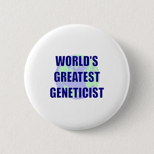 Der bestste Genetiker der Welt Button (Vorderseite)