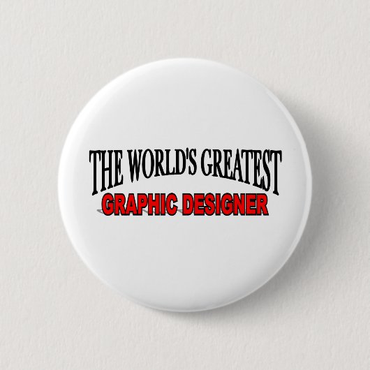 Der bestste Grafikdesigner der Welt Button (Vorderseite)