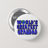 Der bestste Grandad    der Welt Button (Vorne & Hinten)