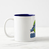 Der bestste Grandad der Welt Zweifarbige Tasse (Links)