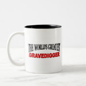 Der bestste Gravedigger der Welt Zweifarbige Tasse (Links)