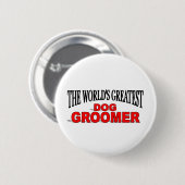 Der bestste Groomer der Welt Hunde Button (Vorne & Hinten)
