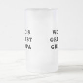 Der bestste Großvater der Welt Mattglas Bierglas (Mittel)