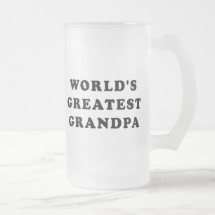 Der bestste Großvater der Welt Mattglas Bierglas
