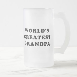 Der bestste Großvater der Welt Mattglas Bierglas
