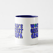 Der bestste Großvater der Welt Zweifarbige Tasse (Mittel)