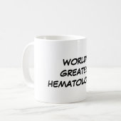 Der bestste Hämatologe-" Tasse "der Welt (Vorderseite Links)