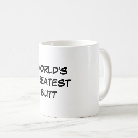 Der bestste Hintern-" Tasse "der Welt (VorderseiteRechts)