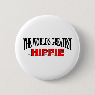Der bestste Hippie der Welt Button