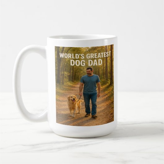 Der Bestste Hunde-Vater der Welt - Morning Walk Ed Kaffeetasse (Links)