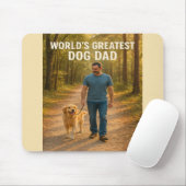 Der Bestste Hunde-Vater der Welt - Morning Walk Ed Mousepad (Mit Mouse)