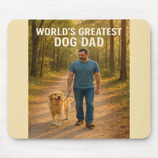 Der Bestste Hunde-Vater der Welt - Morning Walk Ed Mousepad (Vorne)