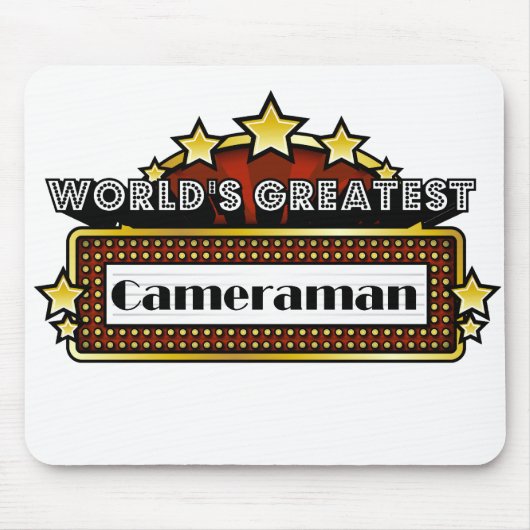 Der bestste Kameramann der Welt Mousepad (Vorne)