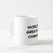 Der bestste Kassierer-" Tasse "der Welt (Vorderseite Links)