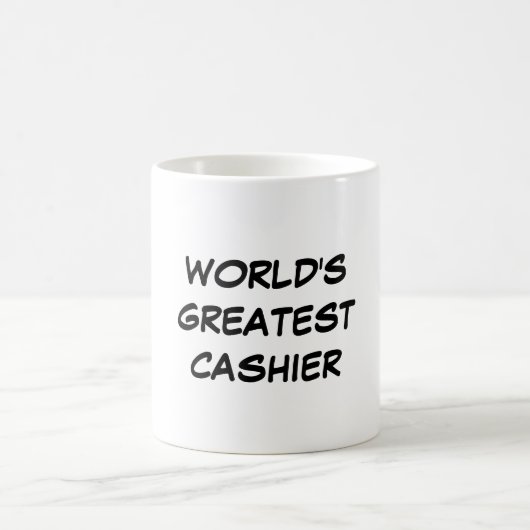 Der bestste Kassierer-" Tasse "der Welt (Mittel)