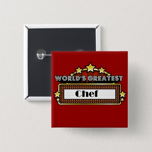 Der bestste Koch der Welt Button (Vorne & Hinten)