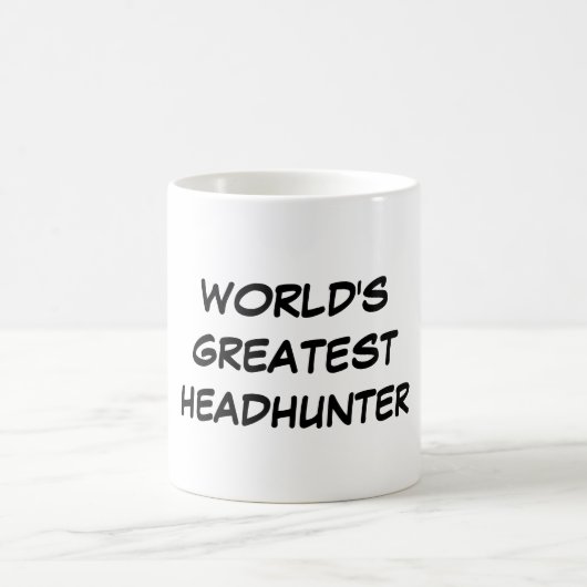 Der bestste Kopfjäger-" Tasse "der Welt (Mittel)