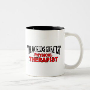 Der bestste körperliche Therapeut der Welt Zweifarbige Tasse