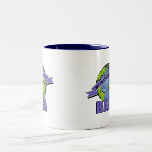 Der bestste Kuchen der Welt Zweifarbige Tasse (Mittel)