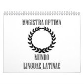 Der bestste lateinische Lehrer der Welt (weiblich) Kalender (Titelbild)