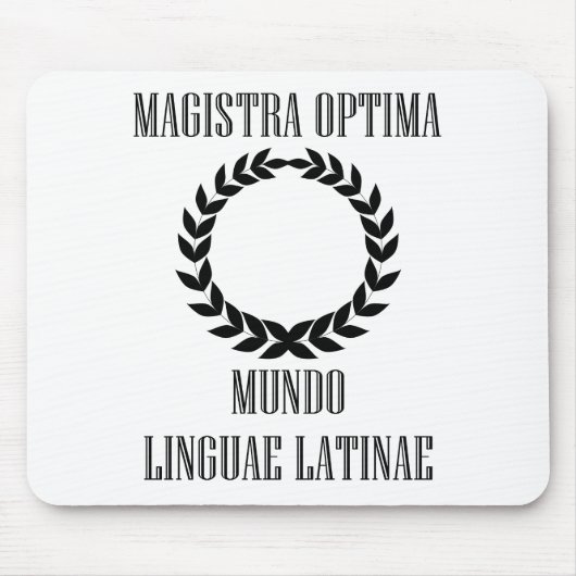 Der bestste lateinische Lehrer der Welt (weiblich) Mousepad (Vorne)