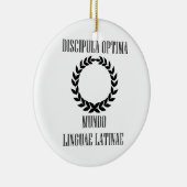 Der bestste lateinische Student der Welt Keramik Ornament (Rechts)