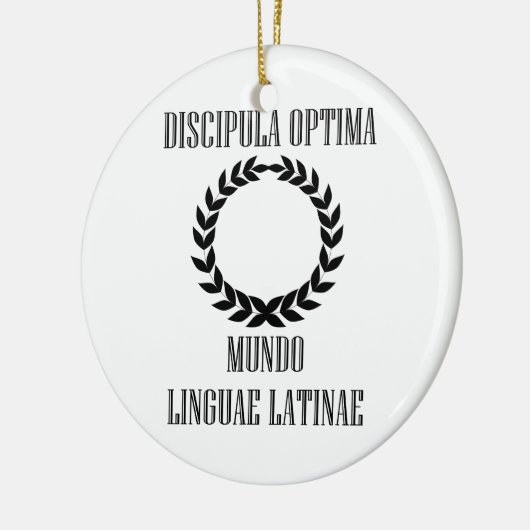 Der bestste lateinische Student der Welt Keramik Ornament (Links)