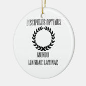 Der bestste lateinische Student der Welt (Mann) Keramikornament (Links)