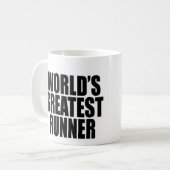 Der bestste Läufer der Welt Kaffeetasse (Vorderseite Links)