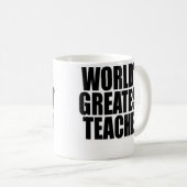 Der bestste Lehrer der Welt Kaffeetasse (VorderseiteRechts)