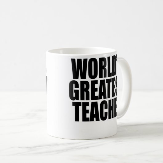 Der bestste Lehrer der Welt Kaffeetasse (VorderseiteRechts)