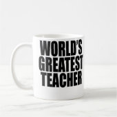 Der bestste Lehrer der Welt Kaffeetasse (Links)