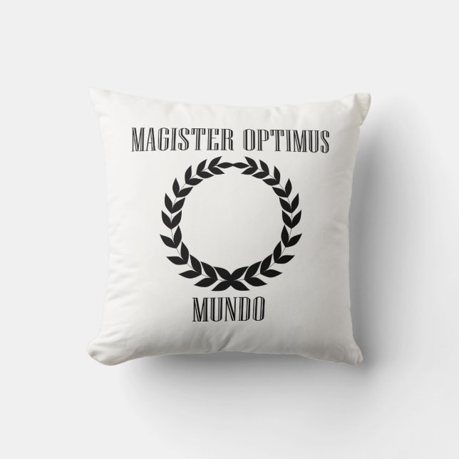 Der bestste Lehrer der Welt (Mann) Kissen (Vorderseite)
