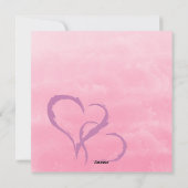 Der bestste Lehrer Pink Valentinstag Feiertagskarte (Rückseite)