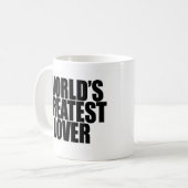 Der bestste Liebhaber der Welt Kaffeetasse (Vorderseite Links)