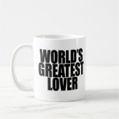 Der bestste Liebhaber der Welt Kaffeetasse (Links)