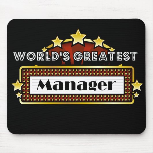 Der bestste Manager der Welt Mousepad (Vorne)