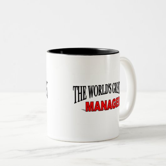 Der bestste Manager der Welt Zweifarbige Tasse (VorderseiteRechts)